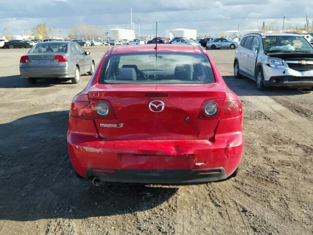 JM1BK12F651344718 - 2005 MAZDA 3 I RED photo 9