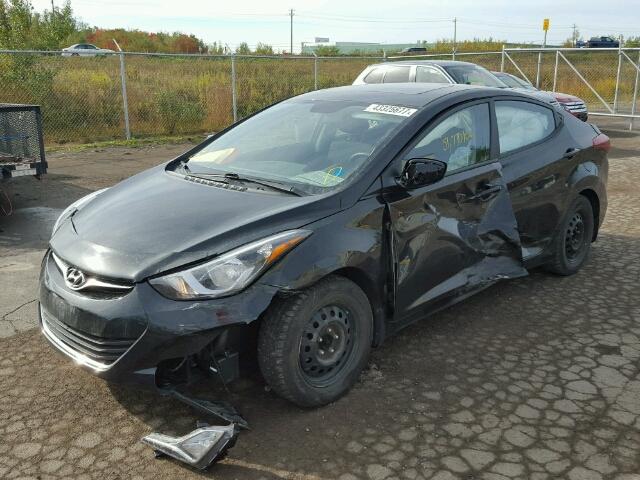 KMHDH4AE4FU388651 - 2015 HYUNDAI ELANTRA SE BLACK photo 2