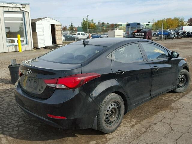 KMHDH4AE4FU388651 - 2015 HYUNDAI ELANTRA SE BLACK photo 4