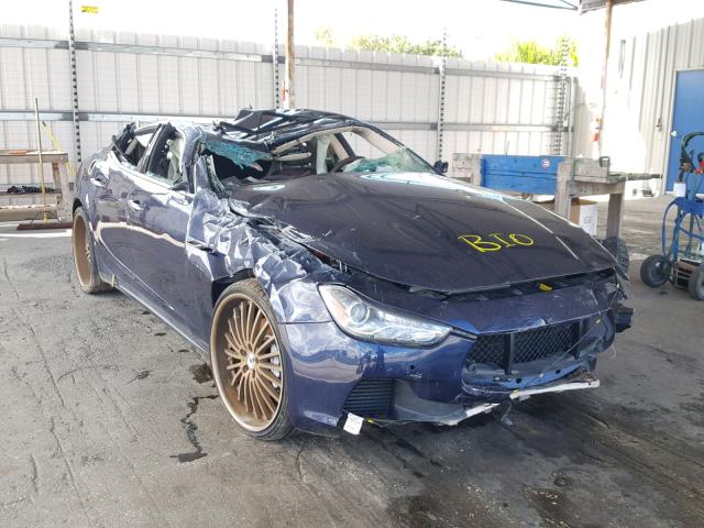 ZAM57XSA7G1172350 - 2016 MASERATI GHIBLI BLUE photo 1