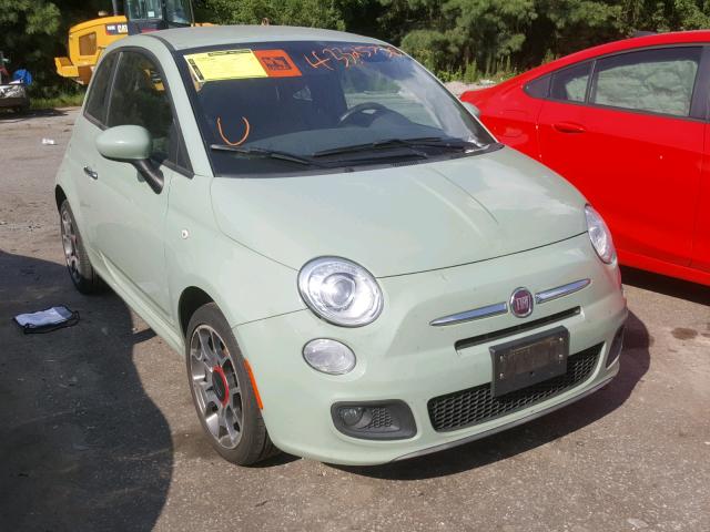 3C3CFFBR2CT209939 - 2012 FIAT 500 SPORT GREEN photo 1