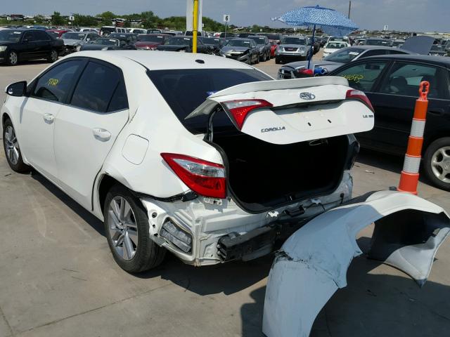 5YFBPRHE1EP008730 - 2014 TOYOTA COROLLA EC 白色 照片 3