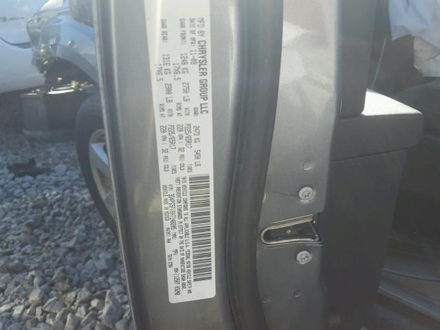 3D4PG5FV8AT148205 - 2010 DODGE JOURNEY SX GRAY photo 10