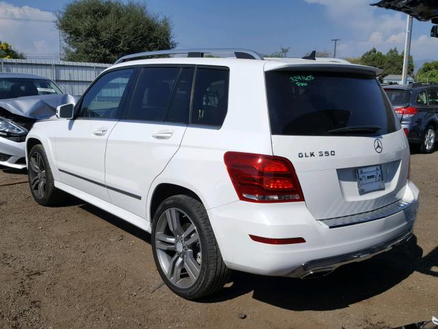 WDCGG5HB1DG106736 - 2013 MERCEDES-BENZ GLK 350 WHITE photo 3