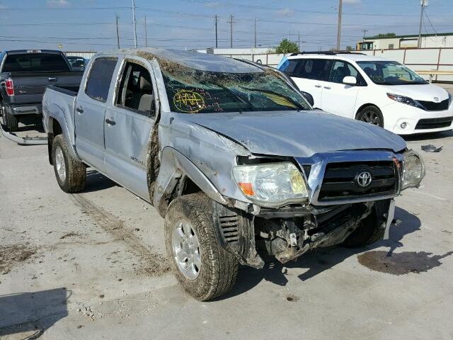 3TMJU62N27M038227 - 2007 TOYOTA TACOMA DOU SILVER photo 1