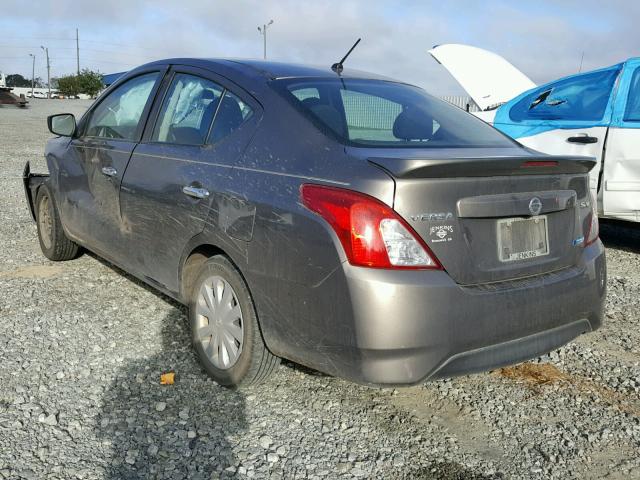 3N1CN7AP2FL903137 - 2015 NISSAN VERSA S BROWN photo 3