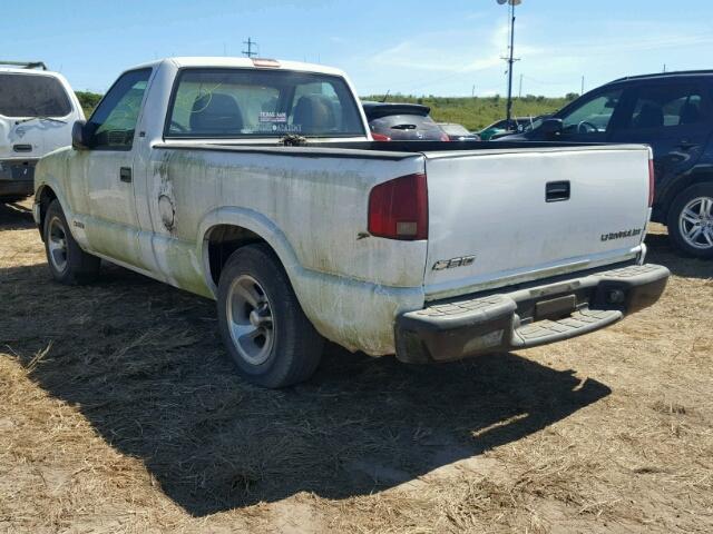 1GCCS14H038127687 - 2003 CHEVROLET S TRUCK WHITE photo 3