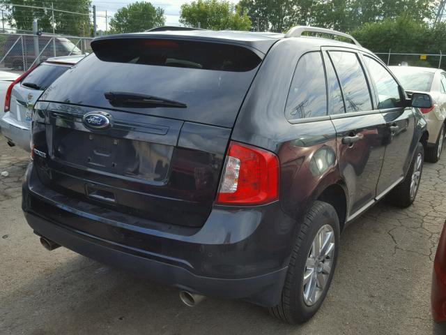 2FMDK3GC4DBC88747 - 2013 FORD EDGE SE BLACK photo 4