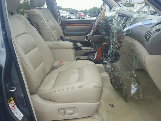 JTJHT00W533524713 - 2003 LEXUS LX 470 GRAY photo 5