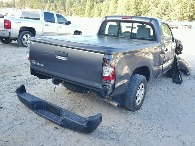 5TFNX4CN1BX008165 - 2011 TOYOTA TACOMA SILVER photo 4