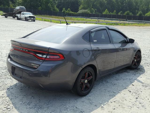 1C3CDFDH1FD150841 - 2015 DODGE DART SE AE CHARCOAL photo 4