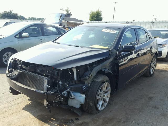 1G11C5SL7EF244693 - 2014 CHEVROLET MALIBU 1LT BLACK photo 2