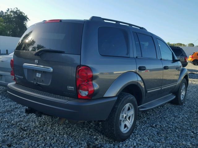 1D8HD58D54F182200 - 2004 DODGE DURANGO SILVER photo 4