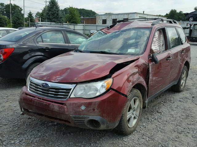 JF2SH6BC1AH791865 - 2010 SUBARU FORESTER X BURGUNDY photo 2