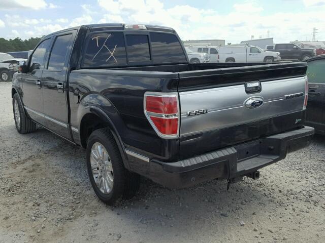 1FTFW1CV0AFB45916 - 2010 FORD F150 SUPER BLACK photo 3