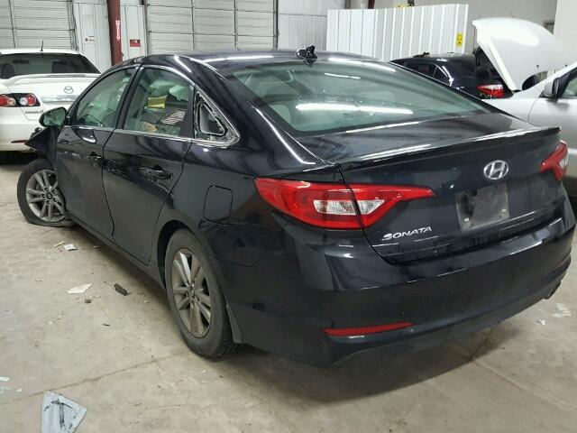 5NPE24AFXGH406259 - 2016 HYUNDAI SONATA SE BLACK photo 3