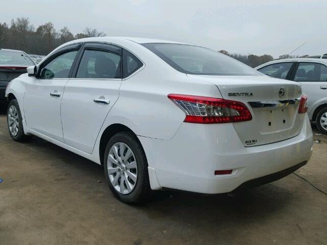 3N1AB7AP3FY280341 - 2015 NISSAN SENTRA S/S WHITE photo 3