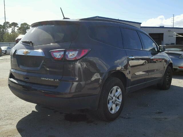 1GNKRFED0GJ170920 - 2016 CHEVROLET TRAVERSE L GRAY photo 4