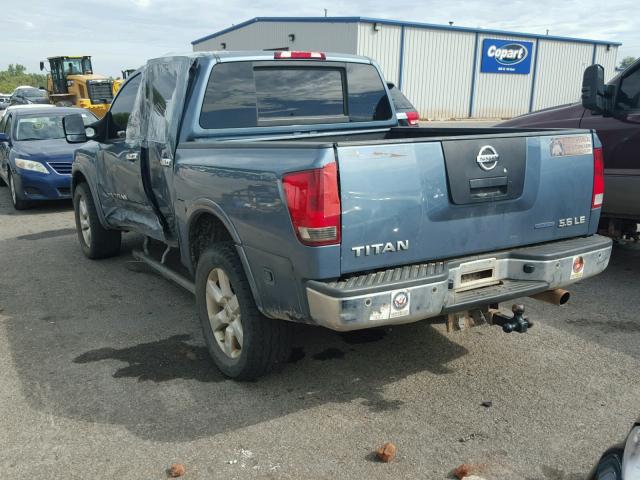 1N6BA0EC6AN303097 - 2010 NISSAN TITAN XE BLUE photo 3