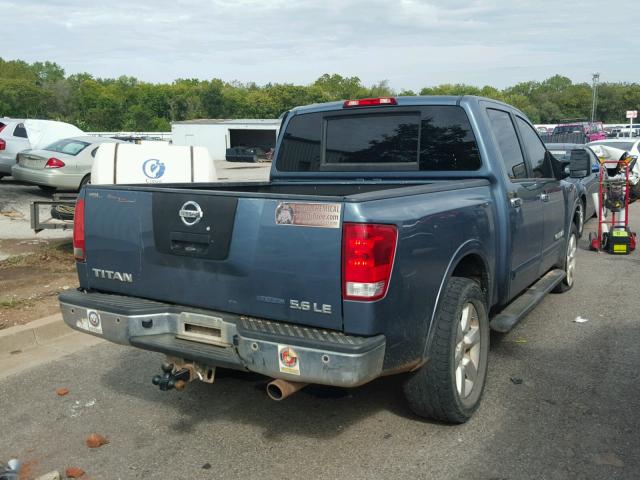 1N6BA0EC6AN303097 - 2010 NISSAN TITAN XE BLUE photo 4