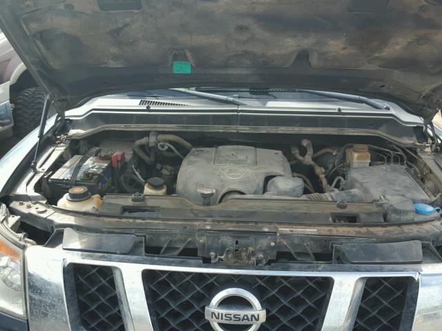 1N6BA0EC6AN303097 - 2010 NISSAN TITAN XE BLUE photo 7