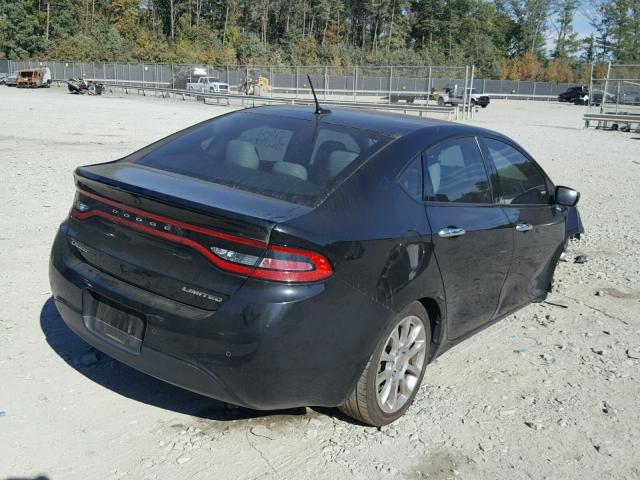 1C3CDFCA5DD132747 - 2013 DODGE DART LIMIT BLACK photo 4