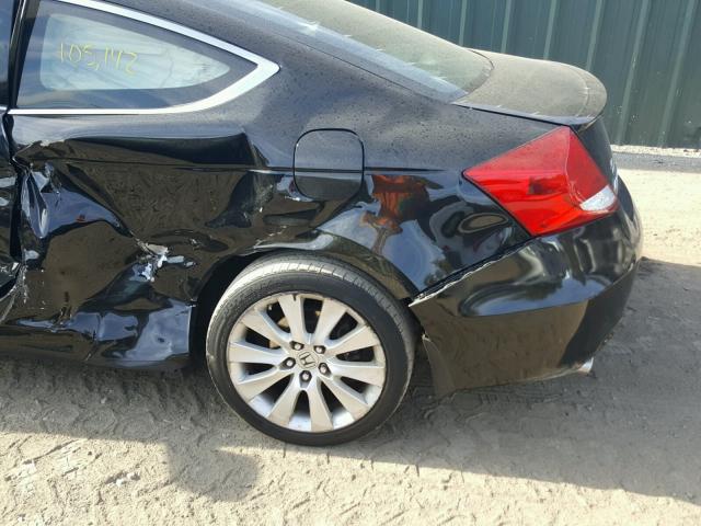 1HGCS2B89CA006370 - 2012 HONDA ACCORD EXL BLACK photo 10