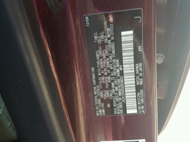 JTLKT324350204823 - 2005 TOYOTA SCION XB Күлгін фото 10