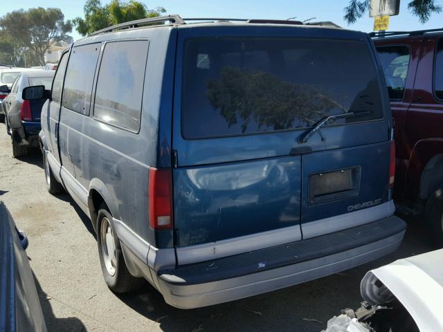 1GNDM19W8VB106783 - 1997 CHEVROLET ASTRO BLUE photo 3