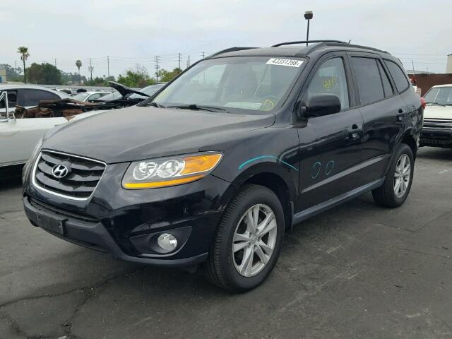 5NMSH4AG4AH358000 - 2010 HYUNDAI SANTA FE S BLACK photo 2