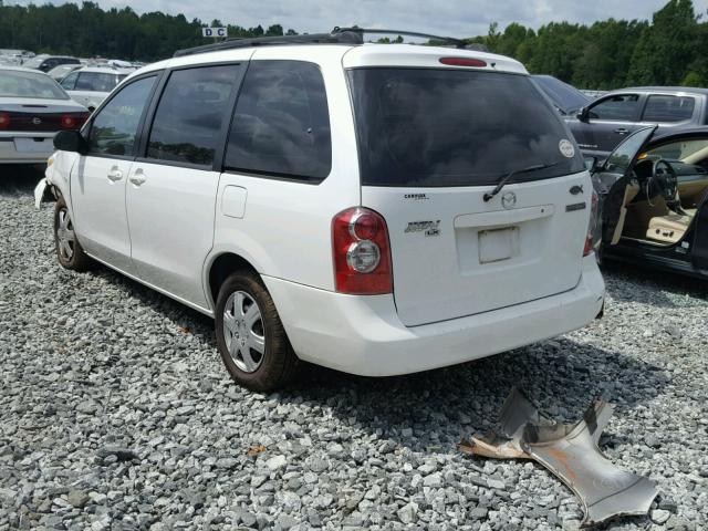 JM3LW28A860563530 - 2006 MAZDA MPV WAGON WHITE photo 3