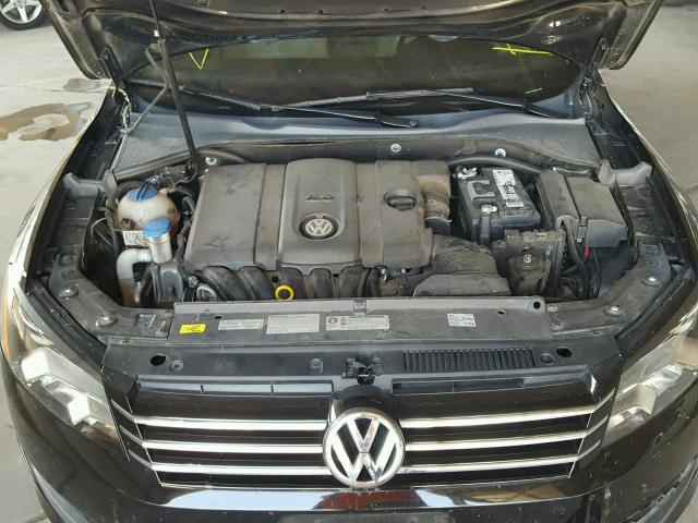 1VWBP7A35EC016669 - 2014 VOLKSWAGEN PASSAT SE BLACK photo 7