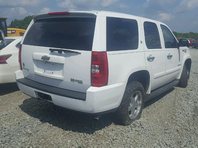 1GNFK13569R101318 - 2009 CHEVROLET TAHOE HYBR WHITE photo 4