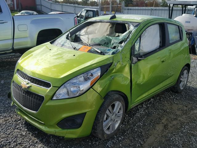 KL8CB6S97FC800753 - 2015 CHEVROLET SPARK GREEN photo 2