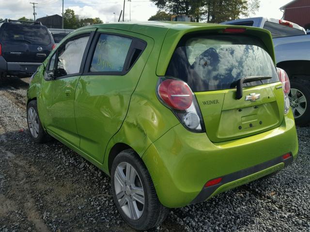 KL8CB6S97FC800753 - 2015 CHEVROLET SPARK GREEN photo 3