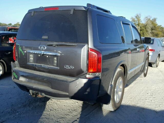 5N3AA08C77N805218 - 2007 INFINITI QX56 GRAY photo 4