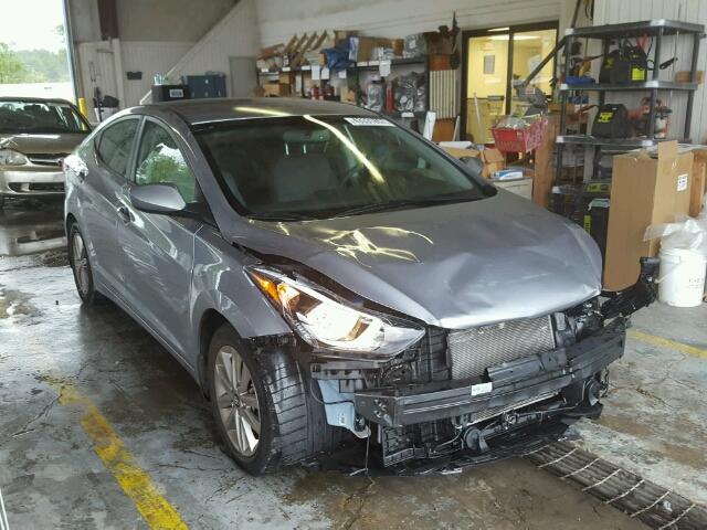 5NPDH4AEXGH730507 - 2016 HYUNDAI ELANTRA SE GRAY photo 1