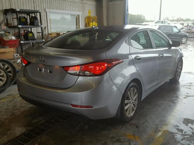 5NPDH4AEXGH730507 - 2016 HYUNDAI ELANTRA SE GRAY photo 4