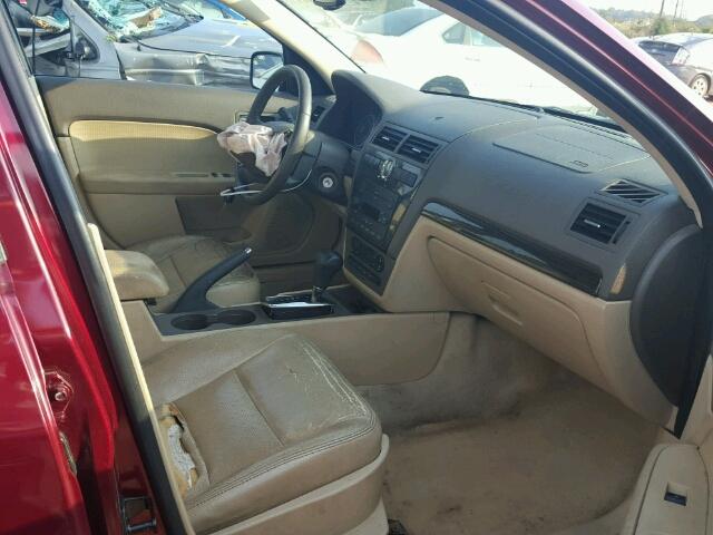 3FAHP08186R103399 - 2006 FORD FUSION SEL BURGUNDY photo 5