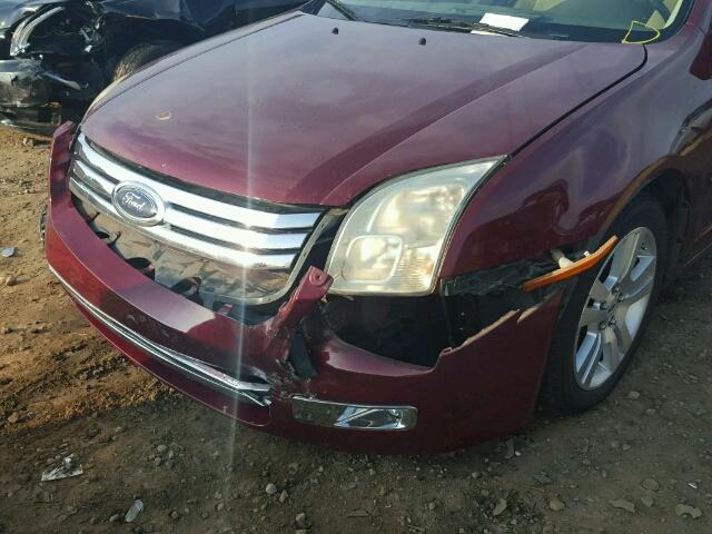 3FAHP08186R103399 - 2006 FORD FUSION SEL BURGUNDY photo 9