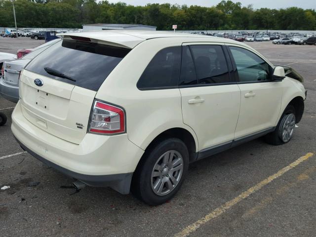 2FMDK48C18BA09233 - 2008 FORD EDGE SEL CREAM photo 4