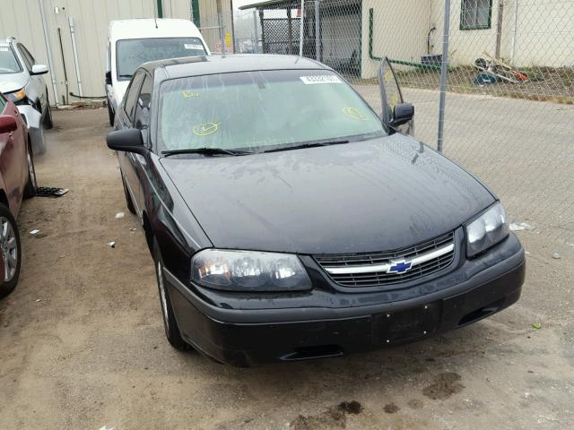 2G1WF55K819238355 - 2001 CHEVROLET IMPALA BLACK photo 1