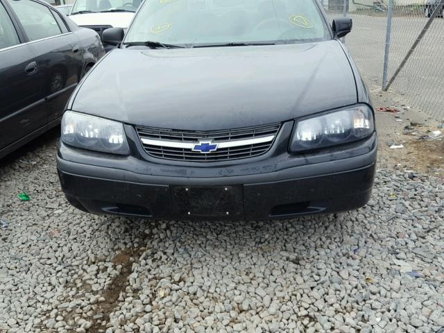 2G1WF55K819238355 - 2001 CHEVROLET IMPALA BLACK photo 10