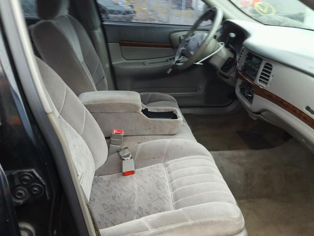 2G1WF55K819238355 - 2001 CHEVROLET IMPALA BLACK photo 5