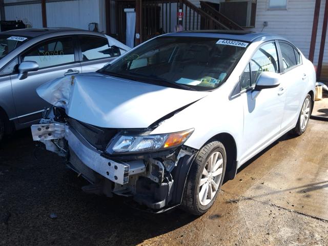 2HGFB2F90CH555487 - 2012 HONDA CIVIC EXL 蓝色 照片 2