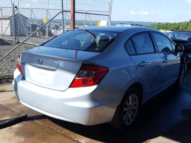 2HGFB2F90CH555487 - 2012 HONDA CIVIC EXL 蓝色 照片 4