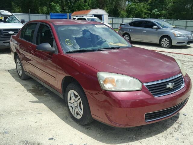 1G1ZS58FX7F235044 - 2007 CHEVROLET MALIBU LS ბურგუნდია ფოტო 1