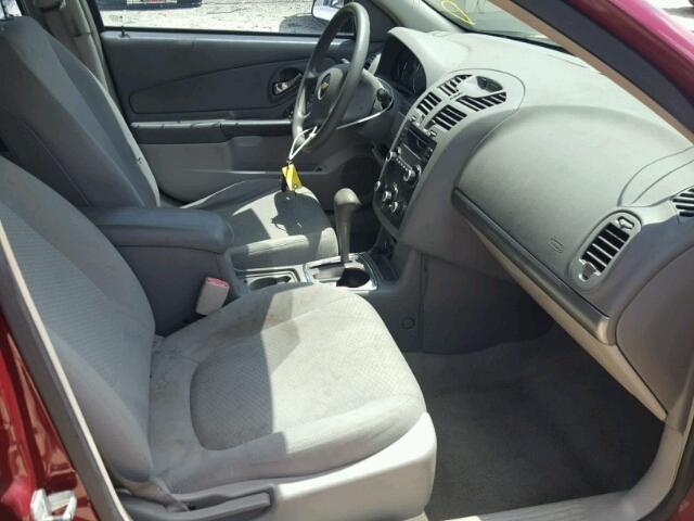 1G1ZS58FX7F235044 - 2007 CHEVROLET MALIBU LS ბურგუნდია ფოტო 5