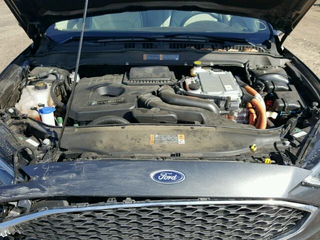 3FA6P0RU5HR148092 - 2017 FORD FUSION TIT BLACK photo 7