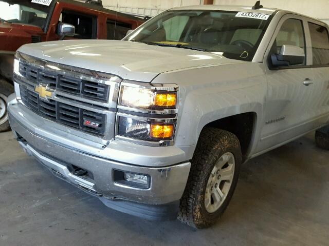 3GCUKREC7FG478441 - 2015 CHEVROLET SILVERADO SILVER photo 9